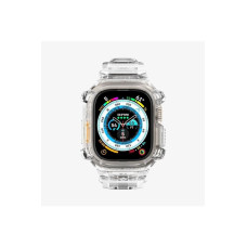 Spigen Apple Watch 49mm (Ultra 2/1) Kılıf & Kordon Kayış Rugged Armor Pro Crystal Clear Outlet