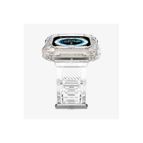 Spigen Apple Watch 49mm (Ultra 2/1) Kılıf & Kordon Kayış Rugged Armor Pro Crystal Clear Outlet