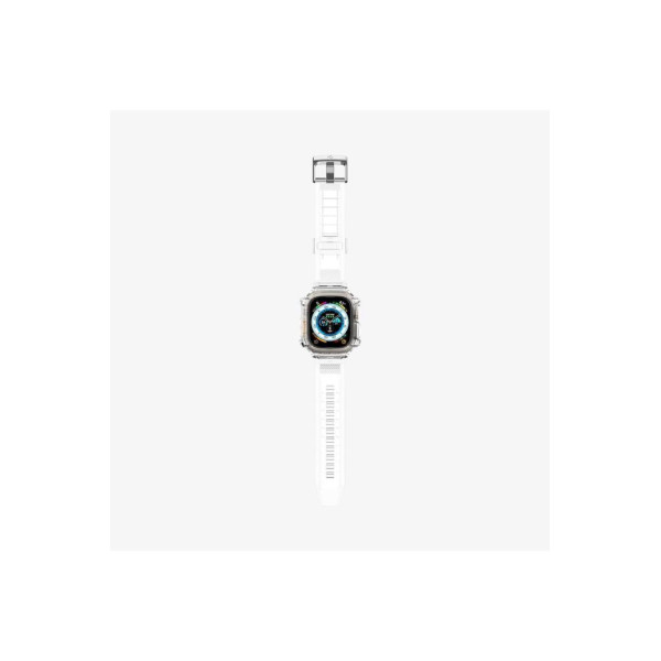 Spigen Apple Watch 49mm (Ultra 2/1) Kılıf & Kordon Kayış Rugged Armor Pro Crystal Clear Outlet