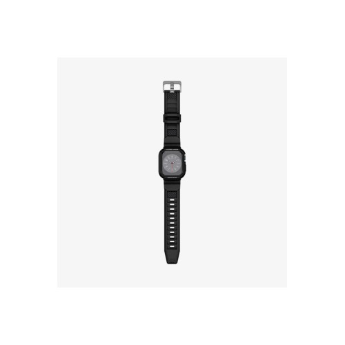 Spigen Apple Watch 45mm (Seri 9/8/7) Kılıf & Kordon Kayış Rugged Armor Pro Black Outlet
