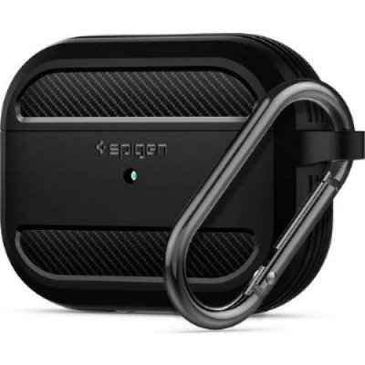Spigen Apple AirPods Pro Kılıf Rugged Armor Matte Black- ASD00540