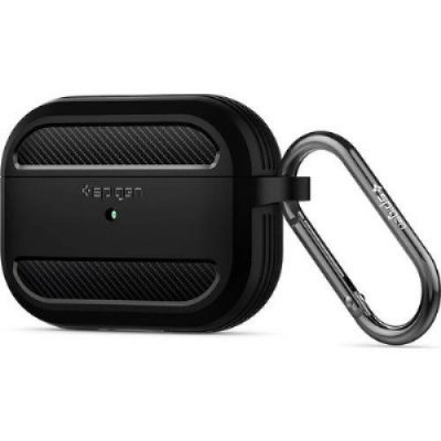 Spigen Apple AirPods Pro Kılıf Rugged Armor Matte Black- ASD00540