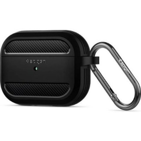 Spigen Apple AirPods Pro Kılıf Rugged Armor Matte Black- ASD00540
