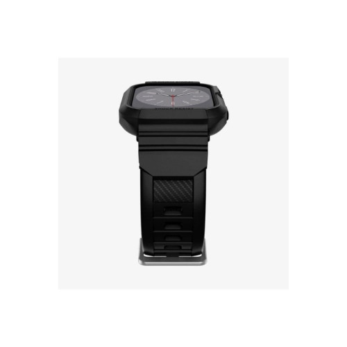 Spigen Apple Watch 41mm (Seri 9/8/7) Kılıf & Kordon Kayış Rugged Armor Pro Black Outlet