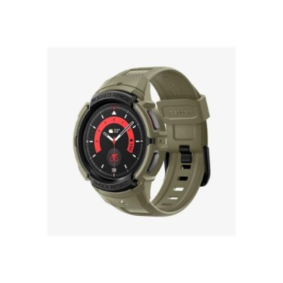 Spigen Galaxy Watch 5 Pro (45mm) Kılıf & Kordon Kayış Rugged Armor Pro Vintage Khaki Outlet