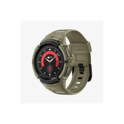 Spigen Galaxy Watch 5 Pro (45mm) Kılıf & Kordon Kayış Rugged Armor Pro Vintage Khaki Outlet