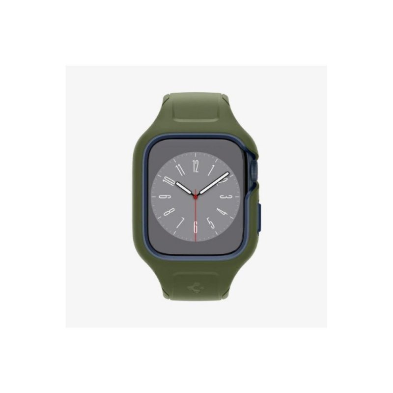 Spigen Apple Watch 45mm (Seri 9/8/7) Kılıf & Kordon Kayış Liquid Air Pro Moss Green Outlet