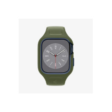Spigen Apple Watch 45mm (Seri 9/8/7) Kılıf & Kordon Kayış Liquid Air Pro Moss Green Outlet