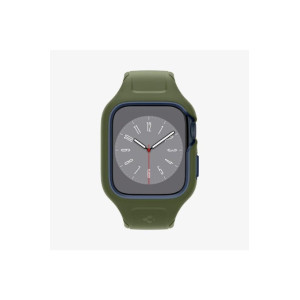 Spigen Apple Watch 45mm (Seri 9/8/7) Kılıf & Kordon Kayış Liquid Air Pro Moss Green Outlet