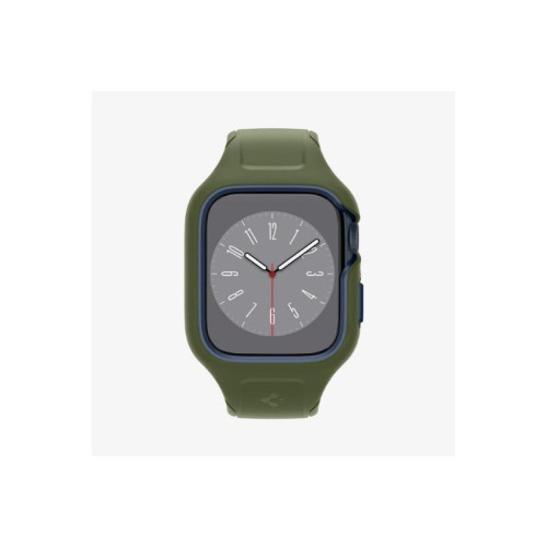 Spigen Apple Watch 45mm (Seri 9/8/7) Kılıf & Kordon Kayış Liquid Air Pro Moss Green Outlet