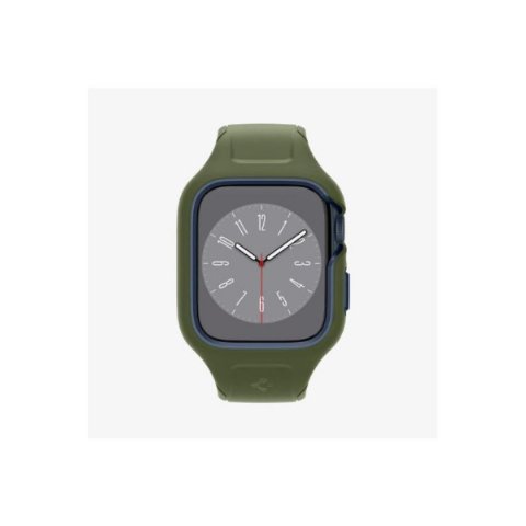 Spigen Apple Watch 45mm (Seri 9/8/7) Kılıf & Kordon Kayış Liquid Air Pro Moss Green Outlet
