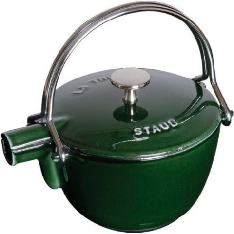 Staub Yeşil Döküm Demlik Teşhir