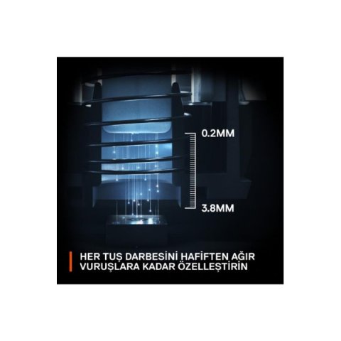SteelSeries Apex Pro Mini RGB %60 TKL OmniPoint Switch Kablolu/Kablosuz Mekanik Oyuncu Klavyesi