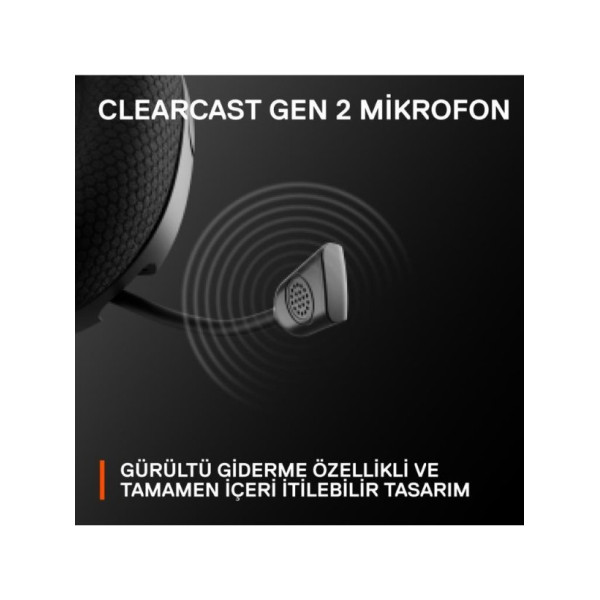 SteelSeries Arctis Nova 1 Siyah Kablolu Mikrofonlu Kulak Üstü Oyuncu Kulaklığı - Teşhir