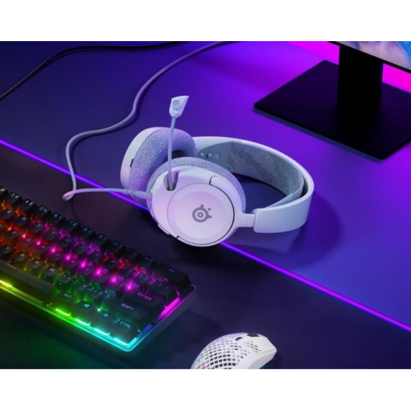 SteelSeries Arctis Nova 1 Beyaz Kablolu Mikrofonlu Kulak Üstü Oyuncu Kulaklığı - Outlet