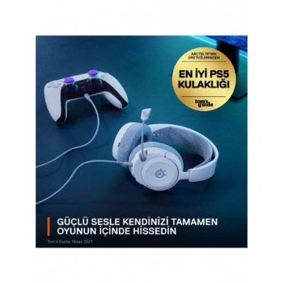 SteelSeries Arctis Nova 1P Beyaz Kablolu Kulak Üstü Oyuncu Kulaklığı - Outlet