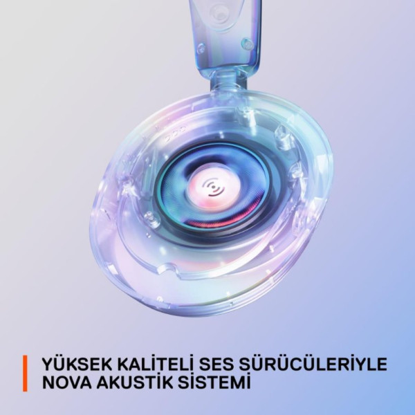 SteelSeries Arctis Nova 1P Beyaz Kablolu Kulak Üstü Oyuncu Kulaklığı - TESHİR