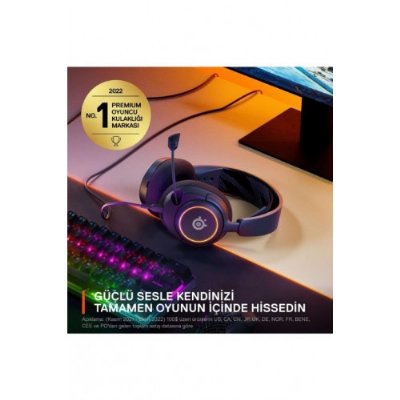 SteelSeries Arctis Nova 3 RGB Kablolu Mikrofonlu Kulak Üstü Oyuncu Kulaklığı