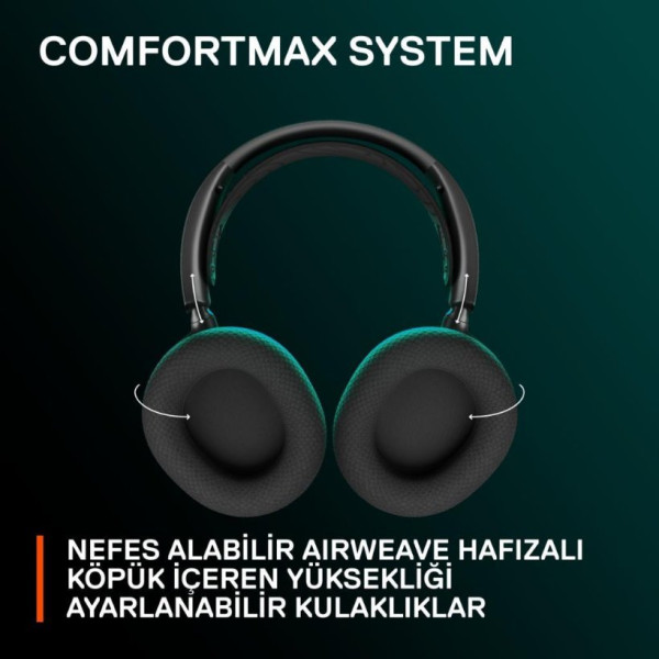 SteelSeries Arctis Nova 7 Wireless Mikrofonlu Kulak Üstü Oyuncu Kulaklığı