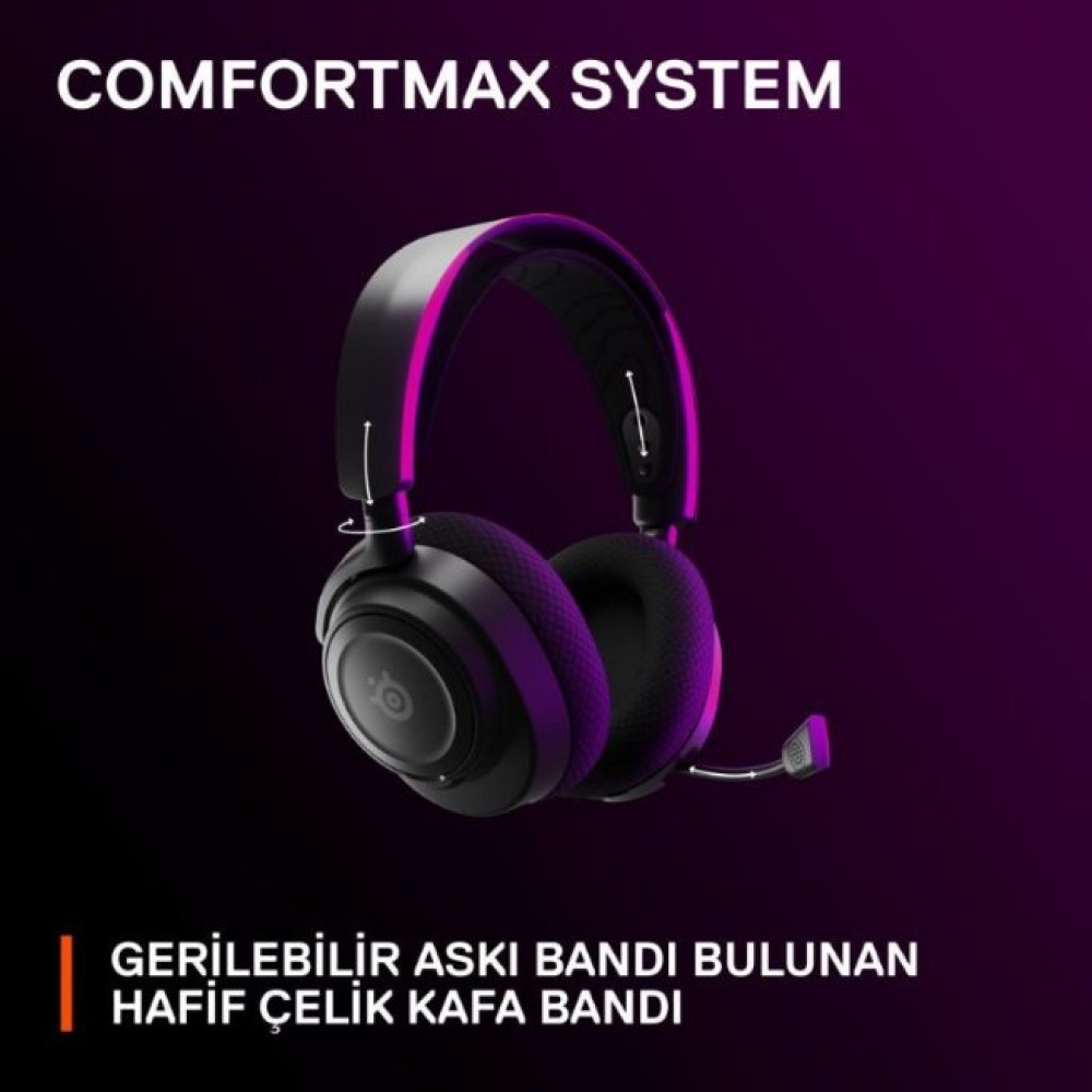 SteelSeries Arctis Nova 7 Wireless Mikrofonlu Kulak Üstü Oyuncu Kulaklığı