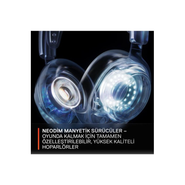 SteelSeries Arctis Nova 7P Beyaz Kablosuz Kulak Üstü Oyuncu Kulaklığı Teşhir