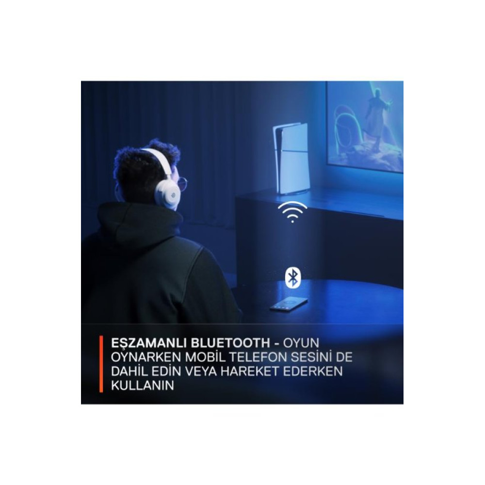 SteelSeries Arctis Nova 7P Beyaz Kablosuz Kulak Üstü Oyuncu Kulaklığı Teşhir