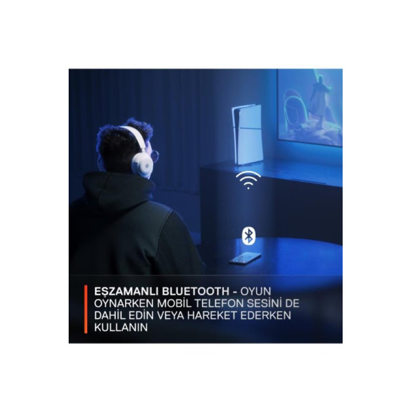 SteelSeries Arctis Nova 7P Beyaz Kablosuz Kulak Üstü Oyuncu Kulaklığı Teşhir
