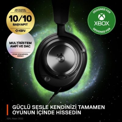 SteelSeries Arctis Nova Pro for Xbox Kablolu Kulak Üstü Oyuncu Kulaklığı - Teşhir