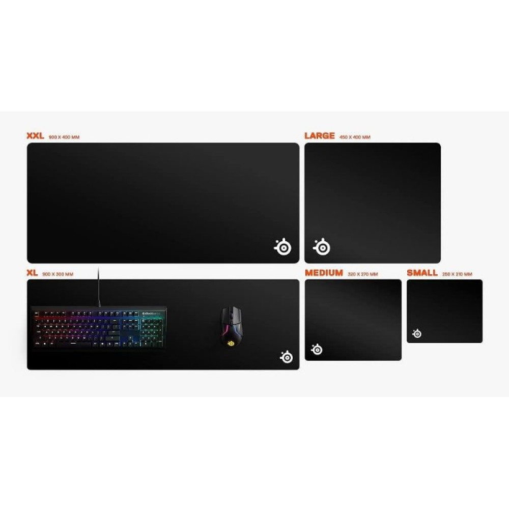 SteelSeries Qck Medium Prism - 2 Bölgeli RGB Aydınlatma - Gaming Mousepad
