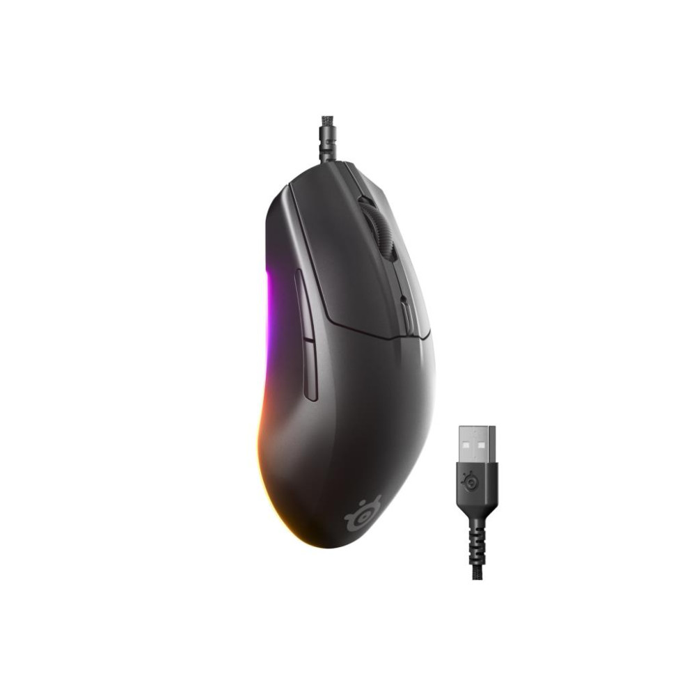 SteelSeries Rival 3 Gen 2 Siyah RGB Optik Kablolu Oyuncu Mouse Teşhir
