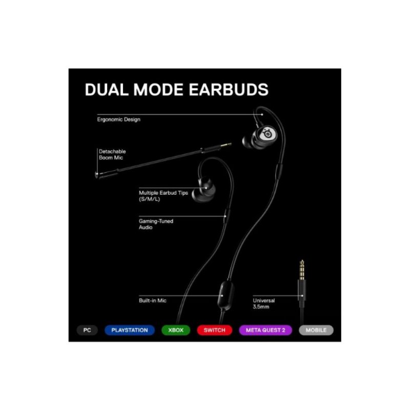 SteelSeries TusQ Kablolu Kulak İçi Oyuncu Kulaklığı Outlet