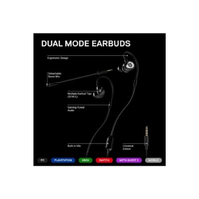 SteelSeries TusQ Kablolu Kulak İçi Oyuncu Kulaklığı Outlet