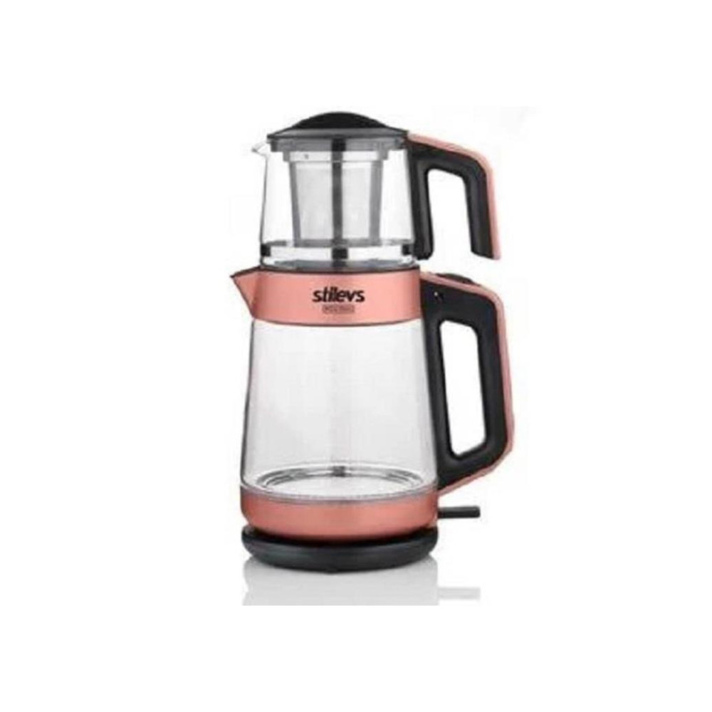Stilevs Biçay Glass Rose 1900 W Cam Demlikli Çay Makinesi Teşhir