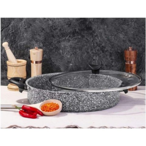 Taç Ultra 32 cm Basık Granit Tencere Outlet