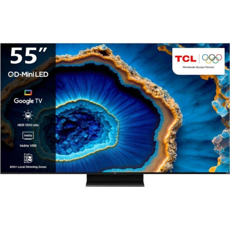 TCL 55C755 4K Ultra HD 55" 140 Ekran Uydu Alıcılı Google Smart MiniLED TV Teşhir