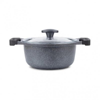 Thermoad 7 Parça Graneu Tencere Tava Set Gri
