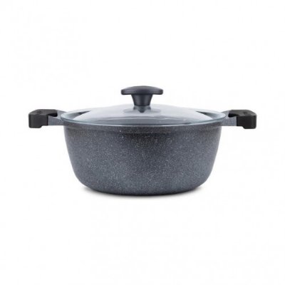 Thermoad 7 Parça Graneu Tencere Tava Set Gri