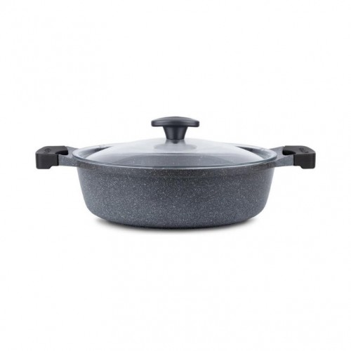Thermoad 7 Parça Graneu Tencere Tava Set Gri