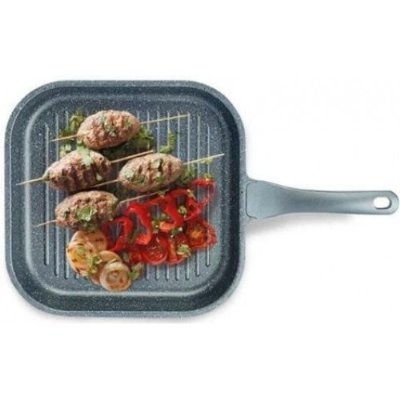 Thermoad Döküm 28 cm Kare Izgara Tava-Gri