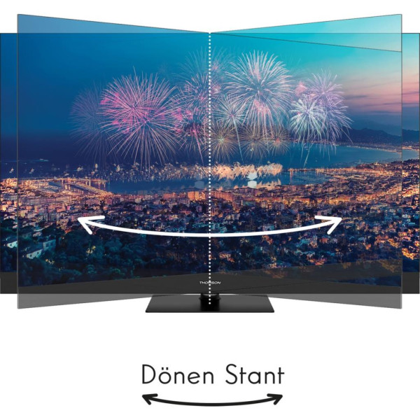 Thomson 55QG6C14 4K Ultra HD 55" 140 Ekran Uydu Alıcılı Google Smart QLED TV - Outlet