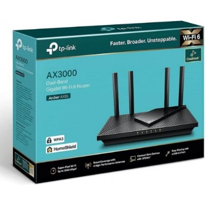 TP-Link Archer AX55 AX3000 4 Port 3000 Mbps Router Outlet