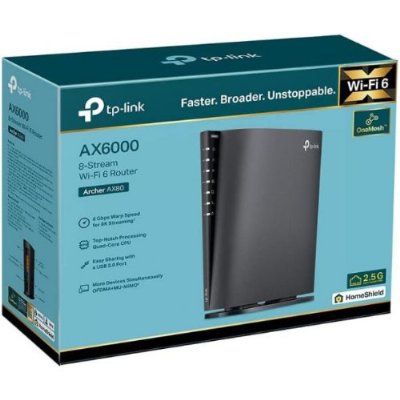 TP-Link Archer AX80 5 Port 6000 Mbps Router Teşhir