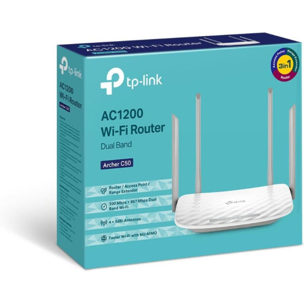TP-Link Archer C50 4 Port 1200 Mbps Router Teşhir
