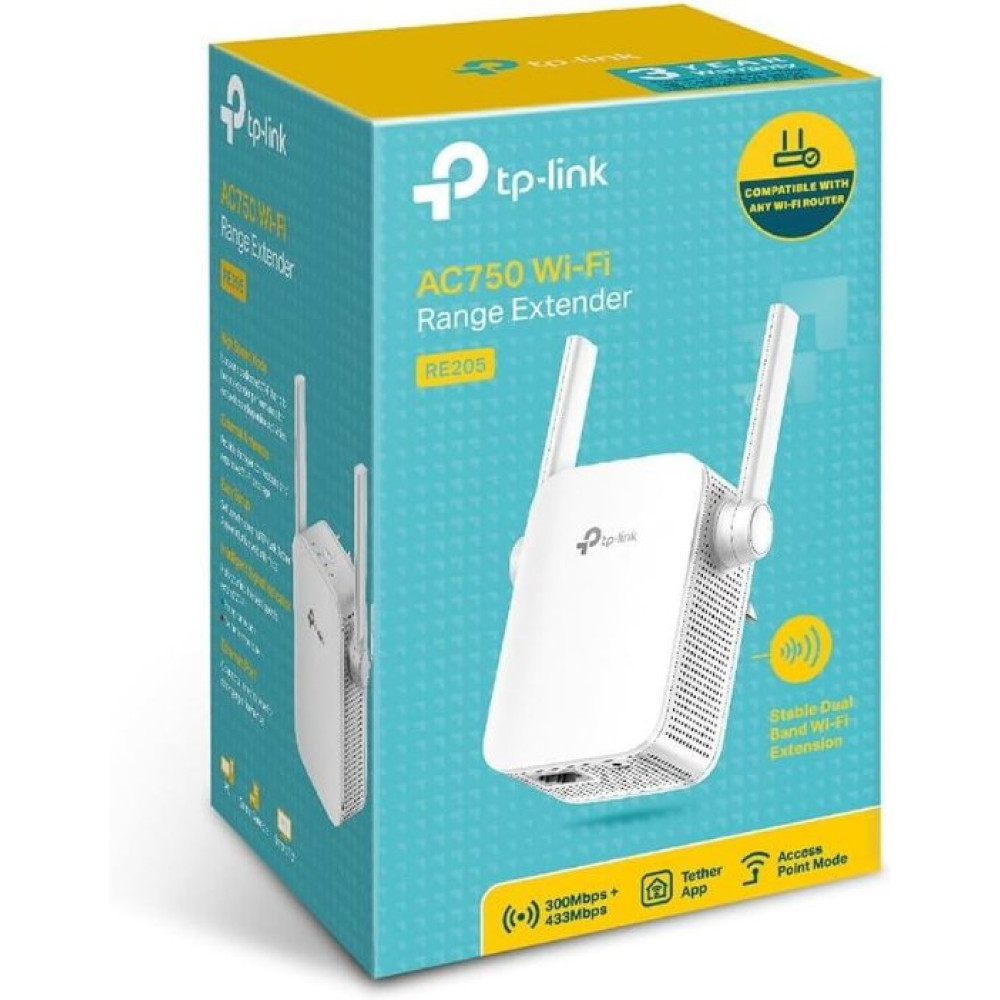 TP-Link RE205 750 Mbps Wifi Güçlendirici Teşhir