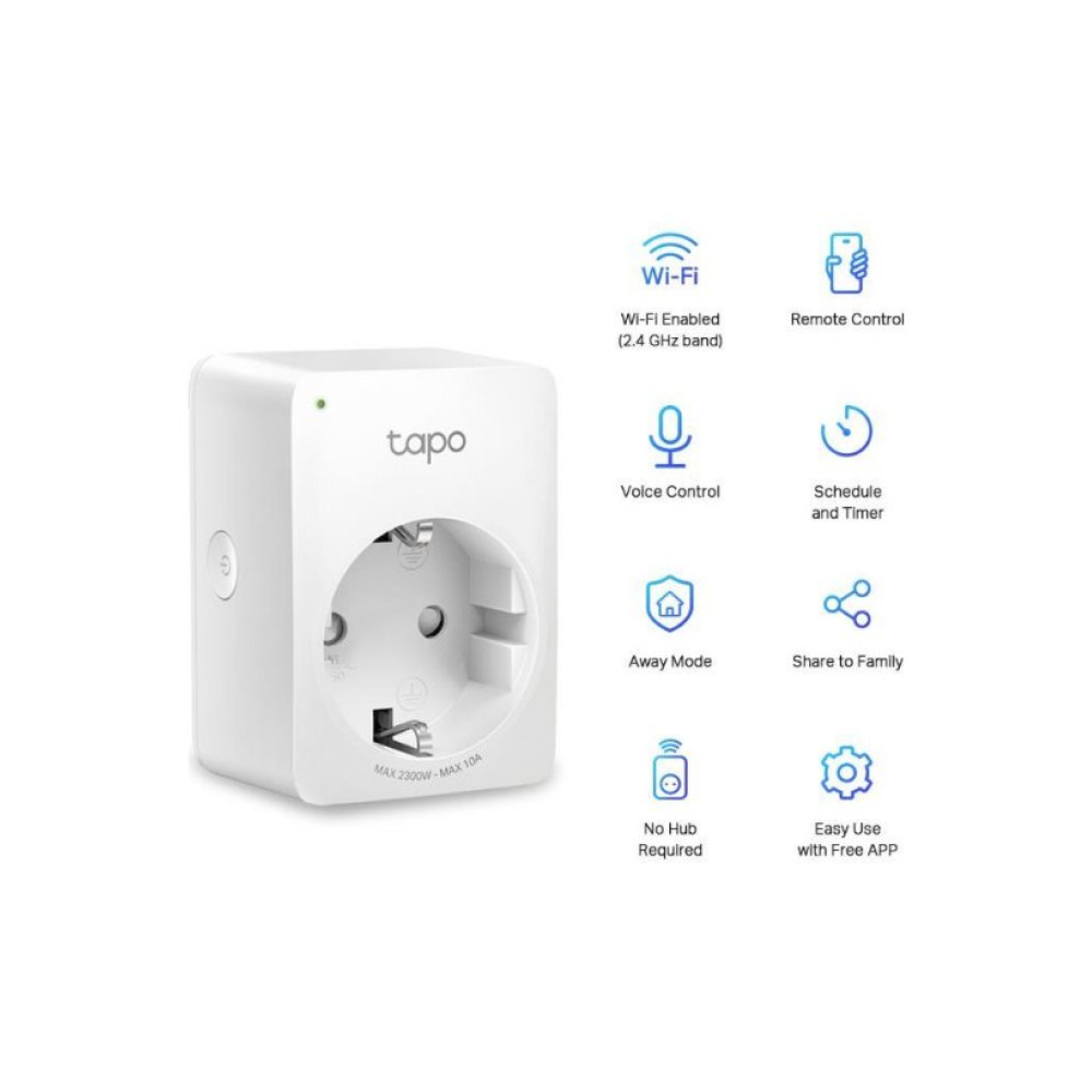 TP-Link Tapo P100 Mini Wi-Fi 2'li Akıllı Priz
