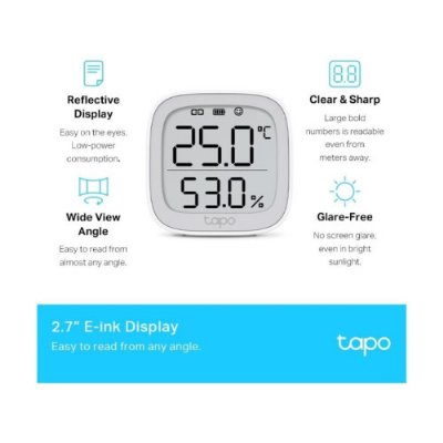 TP-Link Tapo T315 Akıllı Sıcaklık ve Nem Ölçer Termometre