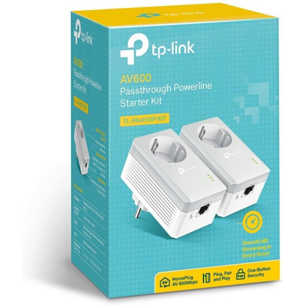 TP-Link TL-PA4010PKIT TL-PA4010P KIT AV600 AC Güç Soketli
