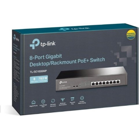 TP-Link TL-SG1008MP 8 Port 10/100/1000 Mbps Gigabit Switch