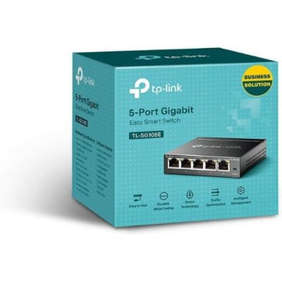 TP-Link TL-SG105E 5 Port 10/100/1000 Mbps Gigabit Switch