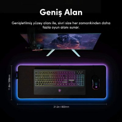Tronsmart Spire RGB Oyuncu Mouse Pad - Teşhir